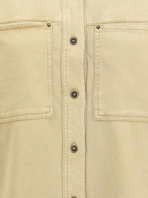 MARANT ÉTOILE double-pocket cotton shirt - Neutrals