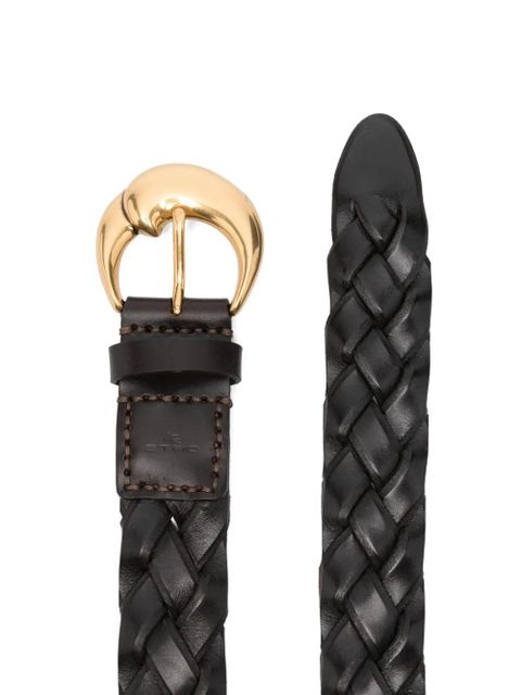 ETRO braided leather belt - Brown - zdjęcie produktu nr 2
