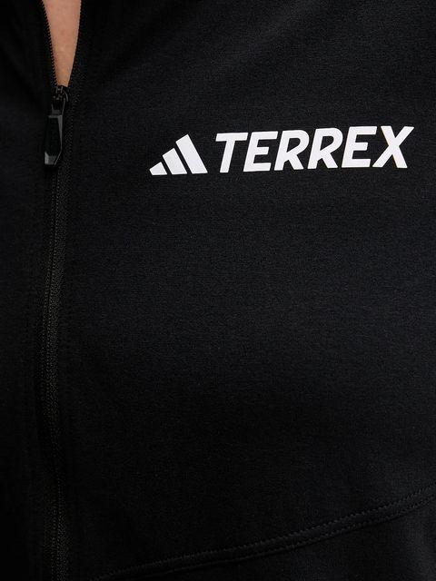adidas TERREX longsleeve sportowy Multi Half-Zip kolor czarny z półgolfem JF4185