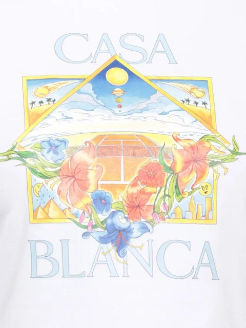 Casablanca graphic-print T-shirt - White