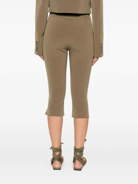 Nanushka Saoirse split-hem capri pants - Green - zdjęcie produktu nr 1