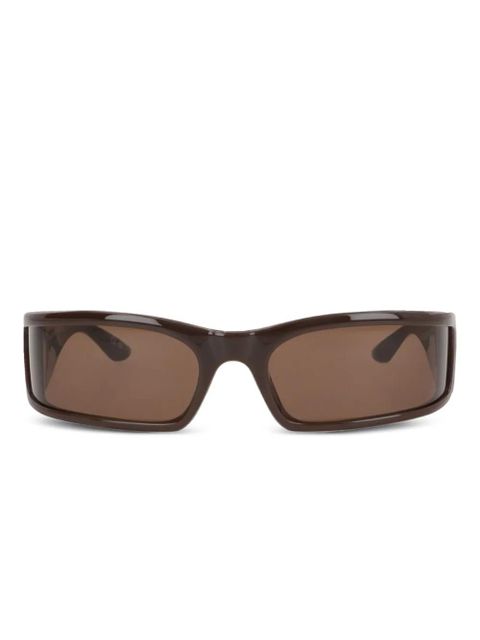 Balenciaga Eyewear BB-logo rectangle sunglasses - Brown - zdjęcie produktu nr 1