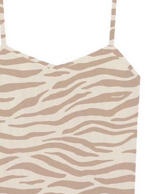 MC2 Saint Barth zebra print crop-top - Neutrals - zdjęcie produktu nr 2