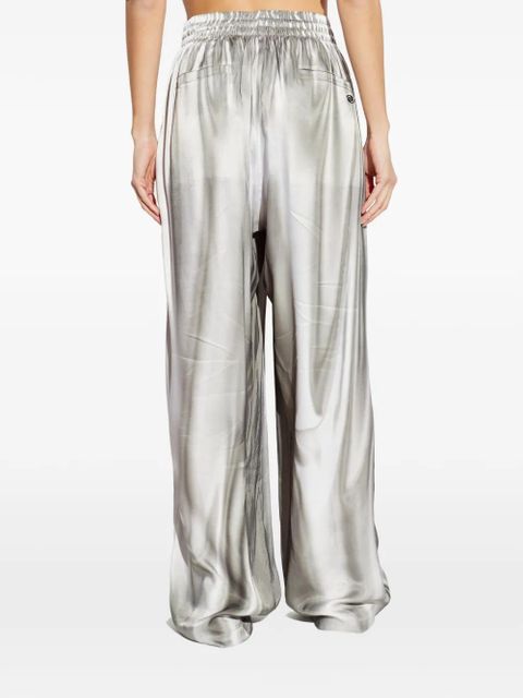 Diesel elasticated wide-leg trousers - Grey