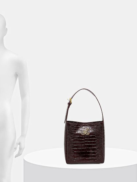 Luisa Spagnoli torebka skórzana kolor bordowy 542513