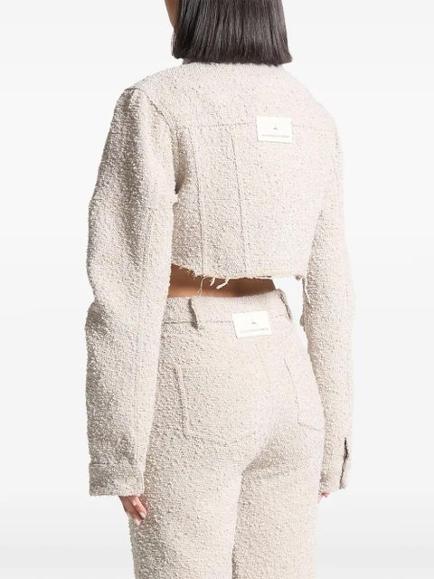 Manière De Voir Catherine bouclé cropped jacket - Neutrals