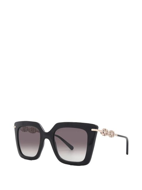 Ferragamo logo-plaque square-frame sunglasses - Black - zdjęcie produktu nr 2