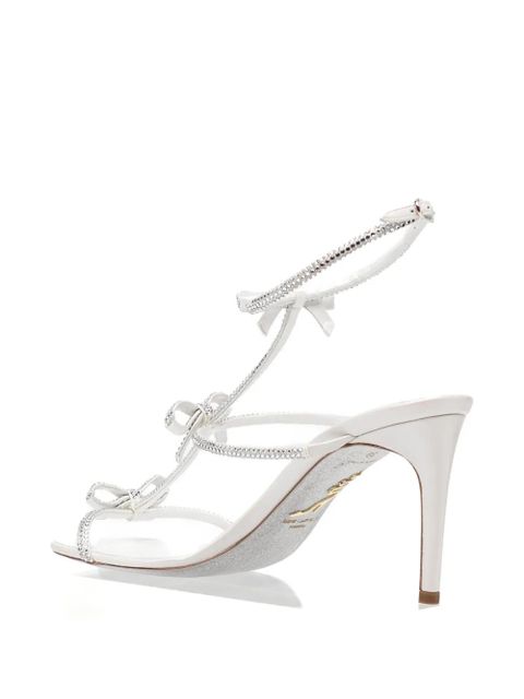 René Caovilla 80mm Caterina heeled sandals - White