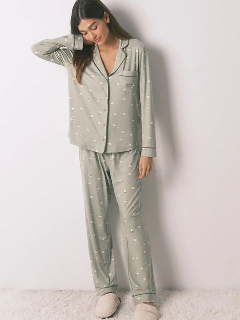 women'secret komplet piżamowy damska kolor zielony 3592480 - zdjęcie produktu nr 1