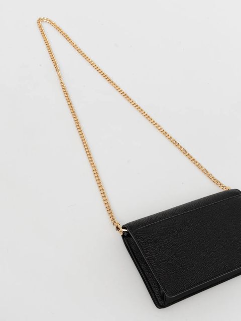 MICHAEL Michael Kors torebka skórzana kolor czarny 32T4GJ6C2L