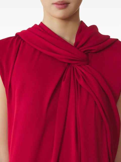 Lanvin draped maxi dress - Red