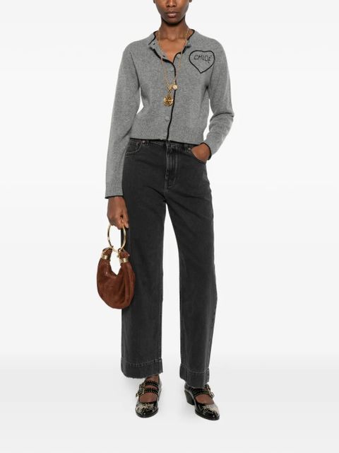 Chloé heart-motif buttoned cardigan - Grey