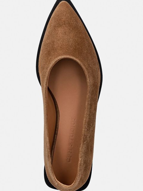 Copenhagen baleriny zamszowe