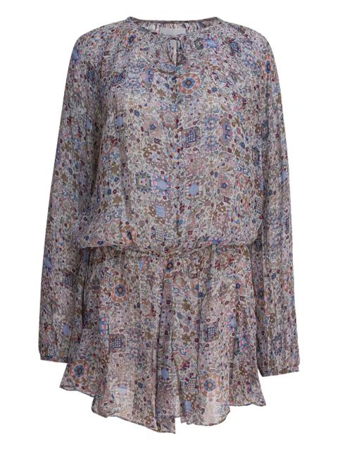 MARANT ÉTOILE geometric-pattern mini dress - Neutrals - zdjęcie produktu nr 1