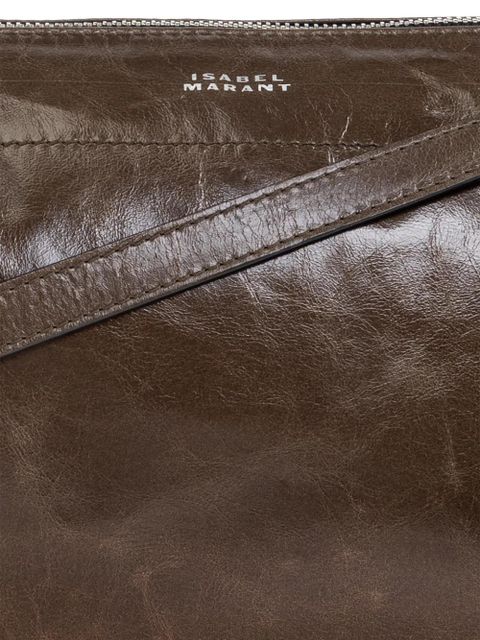 ISABEL MARANT Winna Day studded shoulder bag - Green