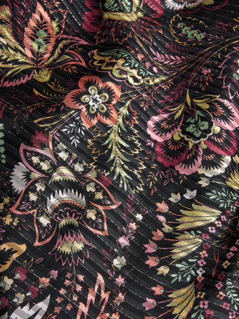 ETRO floral-print silk-blend dress - Black