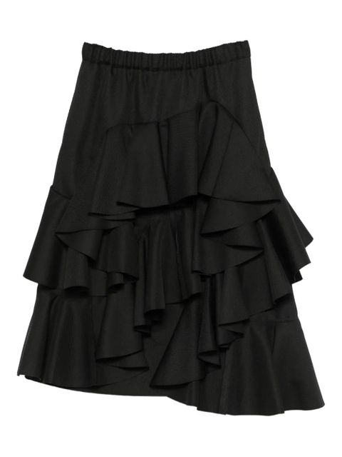 Comme Des Garçons ruffled midi skirt - Black - zdjęcie produktu nr 1