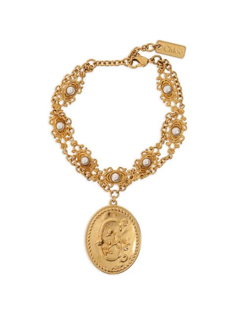 Chloé Château Treasures medallion-pendant bracelet - Gold - zdjęcie produktu nr 1