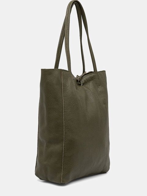 Answear.LAB torebka skórzana kolor zielony - zdjęcie produktu nr 2