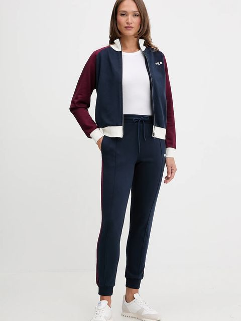 Fila dres lounge bawełniany damski kolor granatowy FPW4213 - zdjęcie produktu nr 1