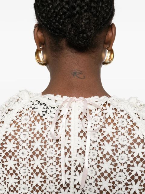 ISABEL MARANT open-knit dress - White