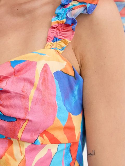 Morgan top bawełniany damska kolor pomarańczowy wzorzysta OBANA.F