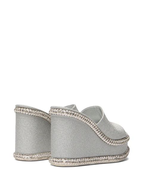 Casadei Sirio wedge sandals - Silver