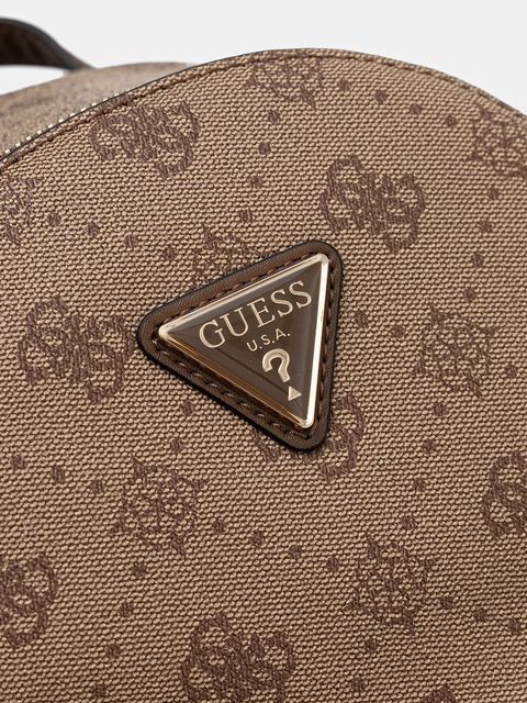Guess plecak SILIA damski kolor beżowy mały wzorzysty TWGP98 90032