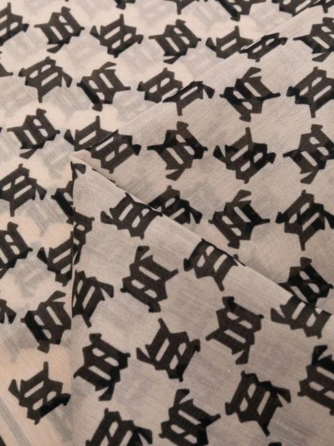 MISBHV monogram-pattern bandana - Neutrals