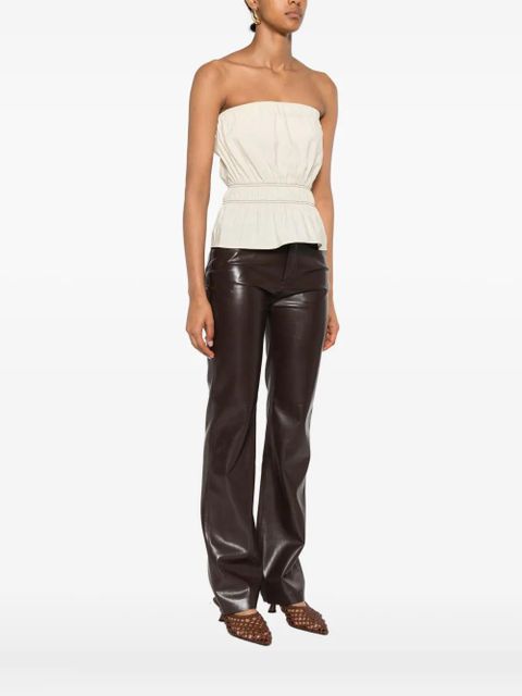 Nanushka smocked bandeau top - Neutrals - zdjęcie produktu nr 2