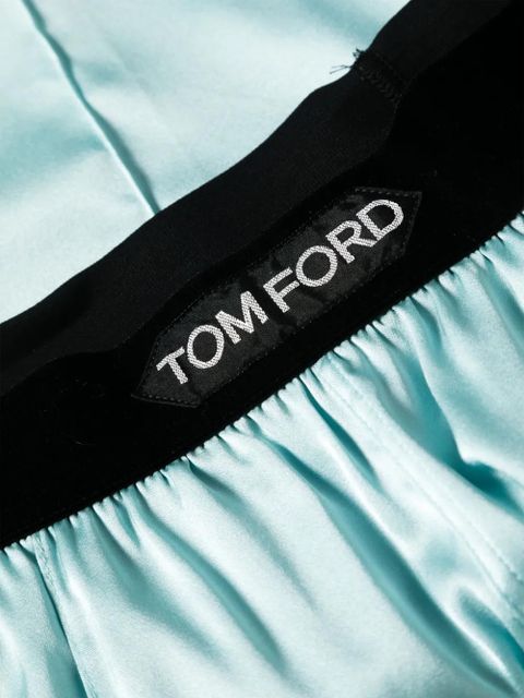 TOM FORD satin pyjama trousers - Blue