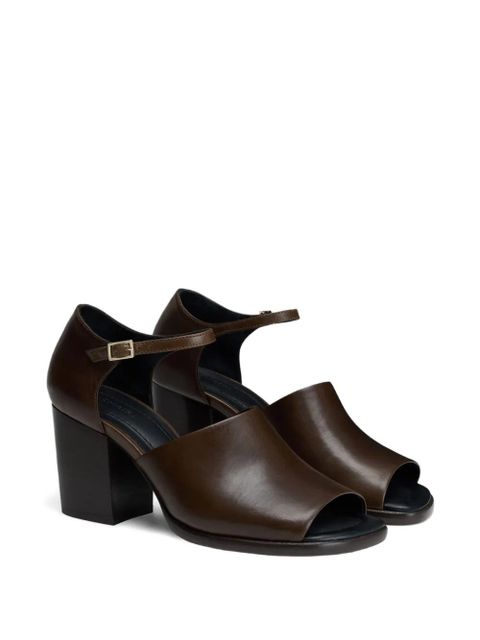 LEMAIRE 80mm open-toe block-heel sandals - Brown - zdjęcie produktu nr 2