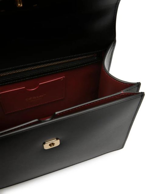 Off-White Jitney 2.8 leather tote bag - Black