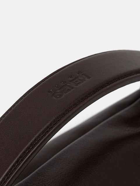 Kenzo torebka skórzana kolor brązowy FE62SA818L01