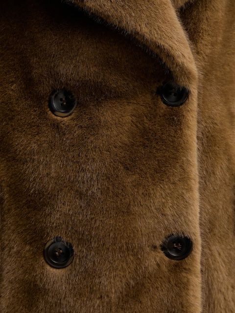 Luisa Spagnoli płaszcz kolor brązowy 542240