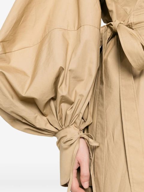 ZIMMERMANN Rebellion balloon-sleeve tie-waist dress - Neutrals