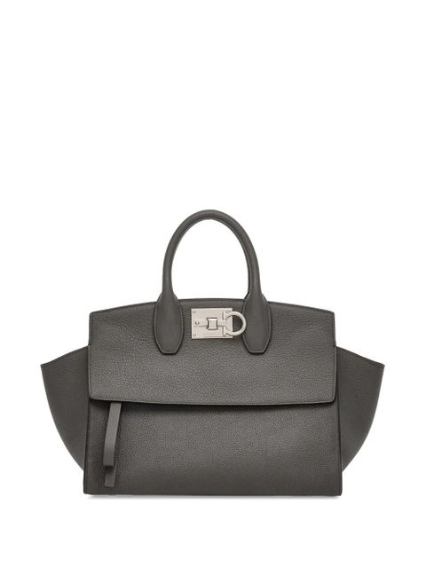 Ferragamo Studio logo-plaque tote bag - Grey - zdjęcie produktu nr 1