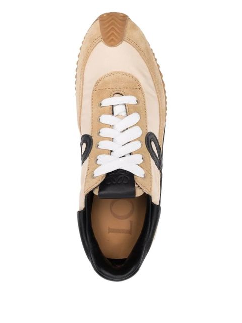 LOEWE multi-panel lace-up sneakers - Neutrals