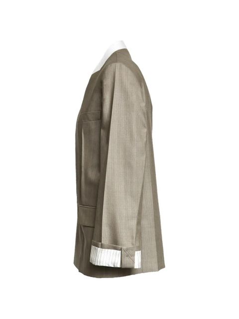 Victoria Beckham V-neck blazer - Neutrals