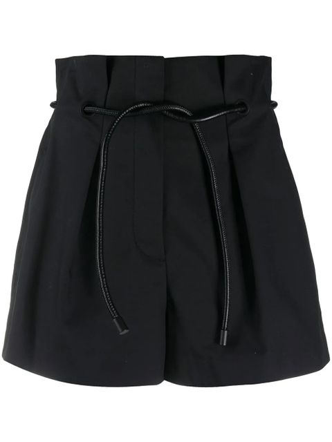 3.1 Phillip Lim paperbag-waist mini shorts - Black - zdjęcie produktu nr 1