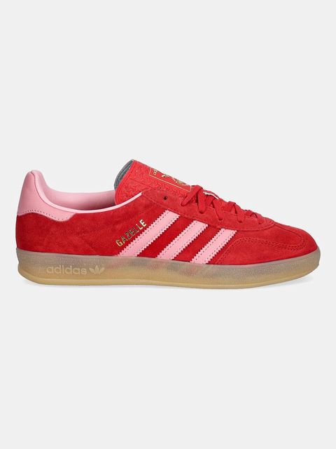 adidas Originals sneakersy skórzane Gazelle Indoor damskie kolor czerwony IH6797 - zdjęcie produktu nr 2