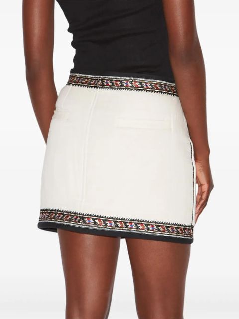 MARANT ÉTOILE Zeria mini skirt - White - zdjęcie produktu nr 2