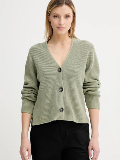 Marc O'Polo kardigan bawełniany damski kolor zielony 506605961069 - zdjęcie produktu nr 1