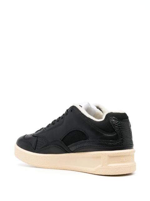 Jil Sander Basket low-top leather sneakers - Black