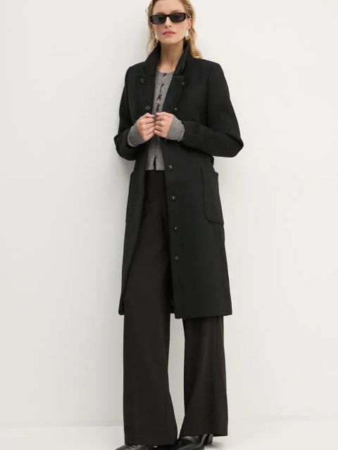 Samsoe Samsoe kardigan z domieszką wełny SASONNET kolor szary lekki F24300033