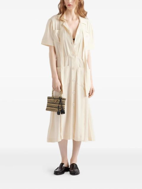 Prada lace shirt dress - Neutrals - zdjęcie produktu nr 2