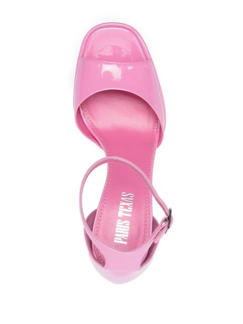 Paris Texas 130mm patent-leather platform sandals - Pink