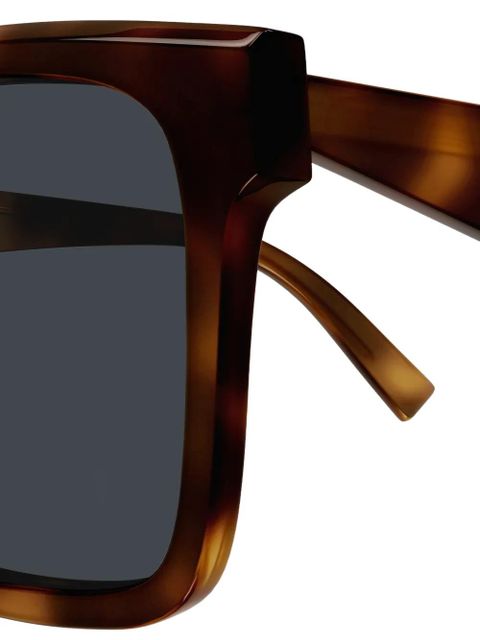Saint Laurent Eyewear square-frame tortoiseshell sunglasses - Brown
