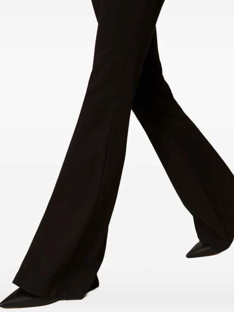 TWINSET logo trousers - Black