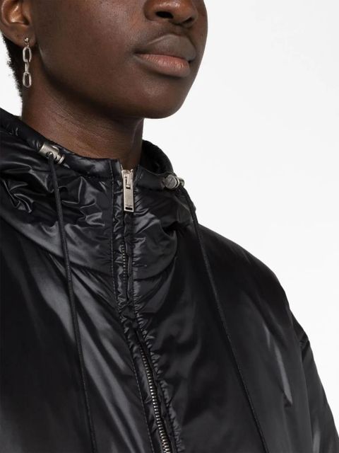 Saint Laurent Cassandre padded hooded jacket - Black - zdjęcie produktu nr 2